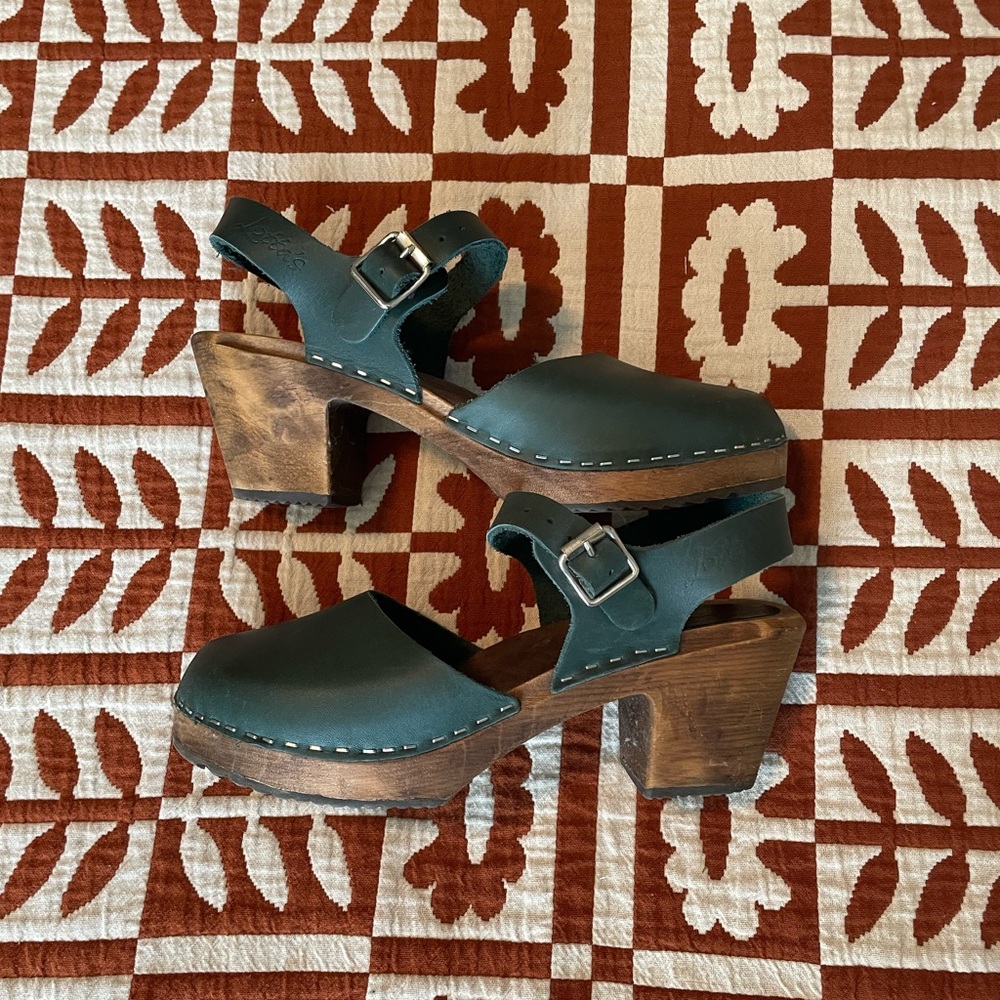 Lotta From Stockholm Green Clogs 40
